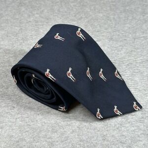 Vintage Paddle "Horse's Ass" Tie Navy‎ Red 100% Polyester 1970s Rare Novelty